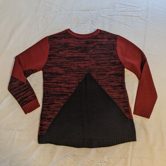 Dex Red and Black Knit Sweater sz XL - Picture 3 of 7